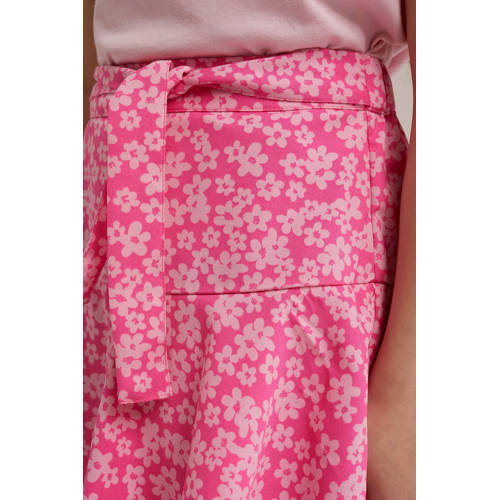 WE Fashion rok Roze Meisjes Polyester Bloemen 146 152