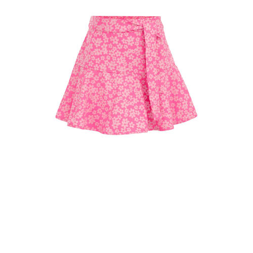 WE Fashion rok Roze Meisjes Gerecycled polyester Bloemen