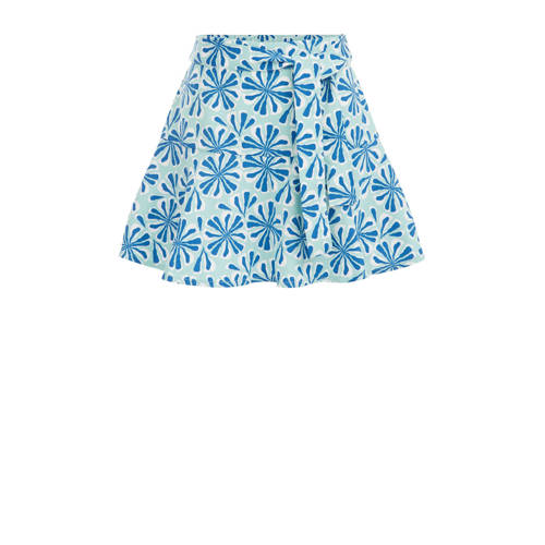 WE Fashion rok Blauw Meisjes Gerecycled polyester All over print
