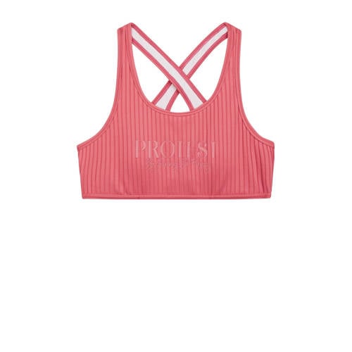 Protest crop bikini PRTMOON JR roze Meisjes Polyester Streep 116