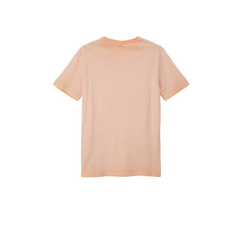 S.Oliver T-shirt licht oranje Jongens Katoen Ronde hals Effen 176