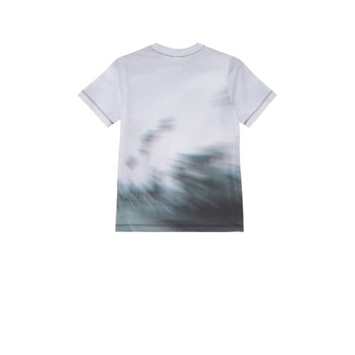 S.Oliver T-shirt met all over print wit Jongens Polyester Ronde hals All over print 152