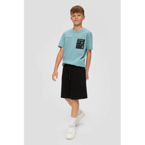 s.Oliver casual short zwart Korte broek Jongens Katoen Effen 164