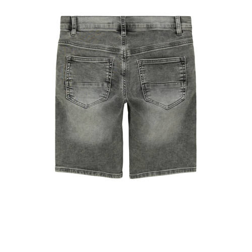 s.Oliver denim short grey denim Korte broek Grijs Jongens Stretchdenim 158