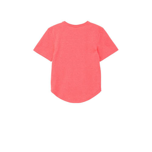 s.Oliver T-shirt met printopdruk roze Meisjes Polyester Ronde hals Printopdruk - 104/110