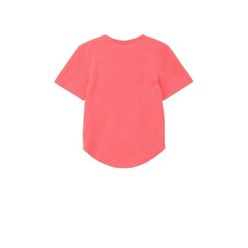 s.Oliver T-shirt met printopdruk roze Meisjes Polyester Ronde hals Printopdruk