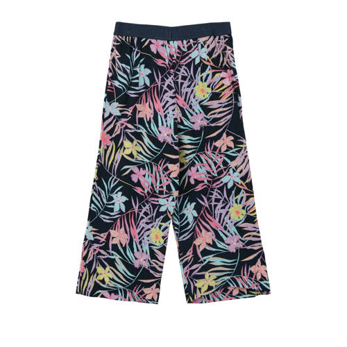 s.Oliver broek met all over print donkerblauw Meisjes Viscose All over print 110
