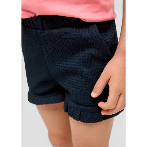 s.Oliver sweatshort marine Korte broek Blauw Meisjes Polyester Effen 92