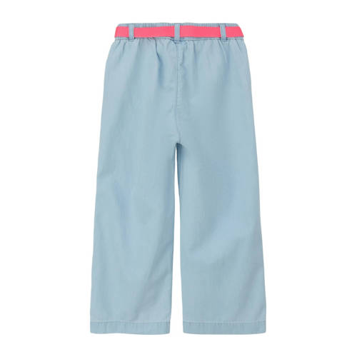 s.Oliver broek light blue denim Blauw Meisjes Katoen Effen 134