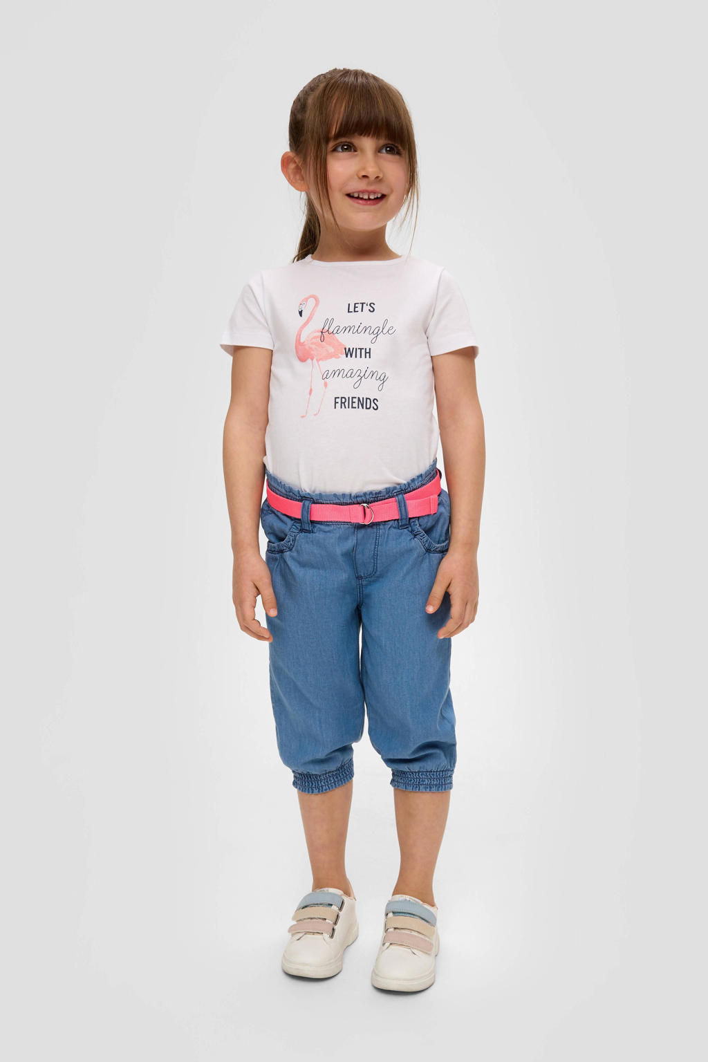 s.Oliver broek medium blue denim