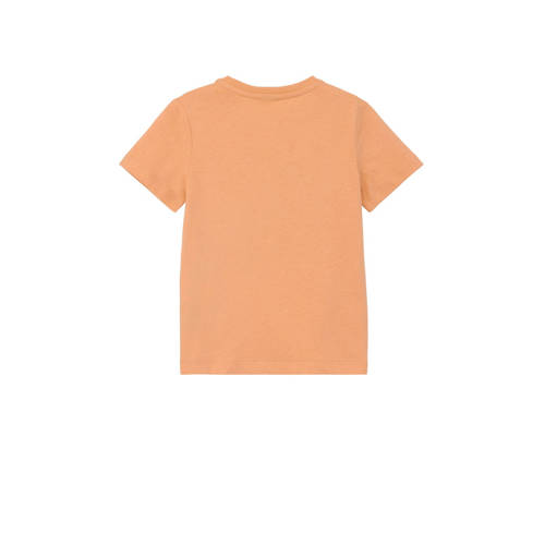 s.Oliver T-shirt met printopdruk Oranje Meisjes Katoen Ronde hals Printopdruk 128 134