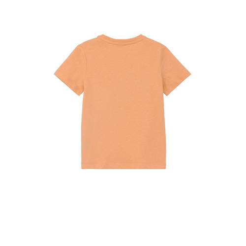 S.Oliver T-shirt met printopdruk Oranje Meisjes Katoen Ronde hals Printopdruk 128 134