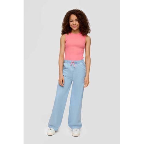 s.Oliver broek blauw Meisjes Katoen Effen 176 | Broek van