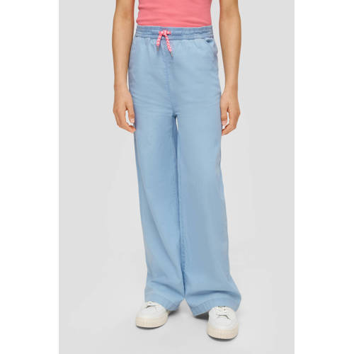 s.Oliver broek blauw Meisjes Katoen Effen 176 | Broek van