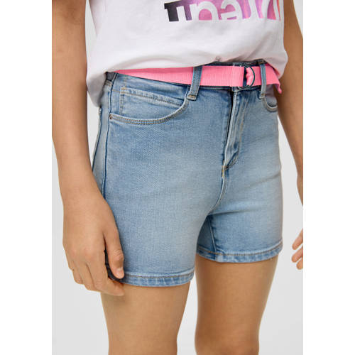 s.Oliver denim short medium blue denim Korte broek Blauw Meisjes Stretchdenim 152