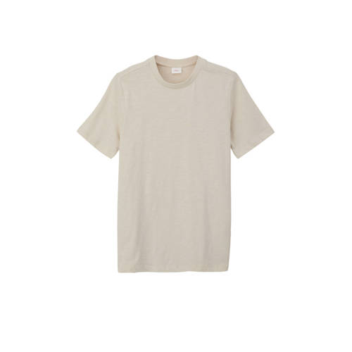 s.Oliver T-shirt met backprint beige Jongens Katoen Ronde hals Backprint