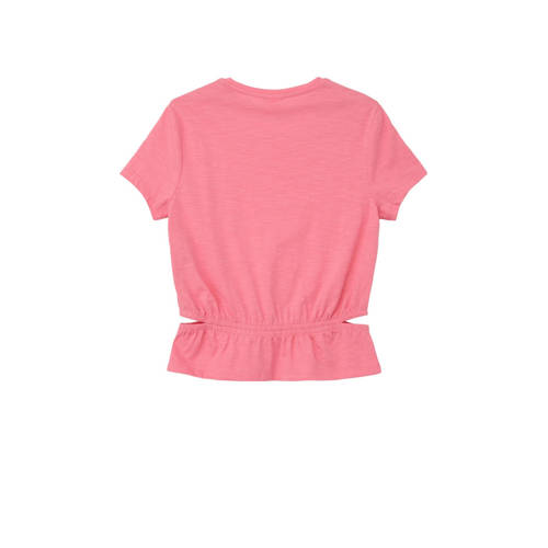 S.Oliver T-shirt roze Meisjes Katoen Ronde hals Effen 140