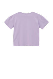 thumbnail: Lilakleurige meisjes s.Oliver T-shirt van katoen met printopdruk, korte mouwen en ronde hals