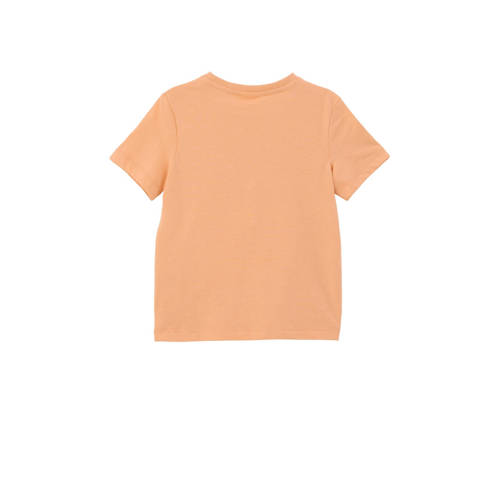 s.Oliver T-shirt met printopdruk oranje Jongens Katoen Ronde hals Printopdruk 92 98