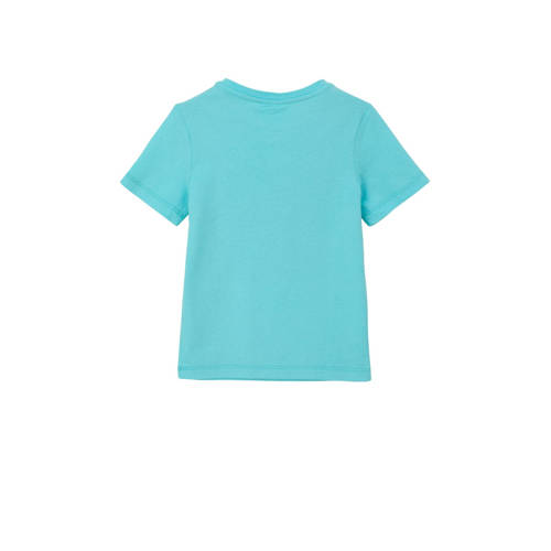 s.Oliver T-shirt met printopdruk blauw Meisjes Katoen Ronde hals Printopdruk 92 98