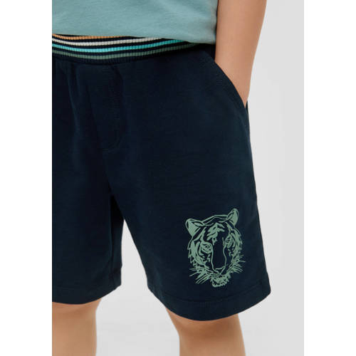 s.Oliver sweatshort navy Korte broek Blauw Jongens Stretchkatoen Effen 140
