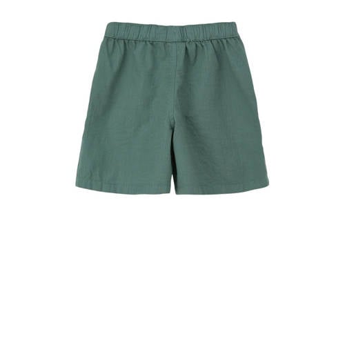 s.Oliver casual short petrol Korte broek Blauw Jongens Katoen Effen 140
