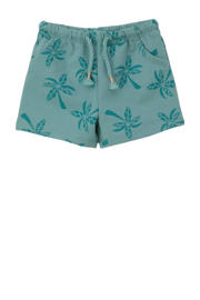 thumbnail: Blauwe jongens s.Oliver baby sweatshort van stretchkatoen met elastische tailleband met koord