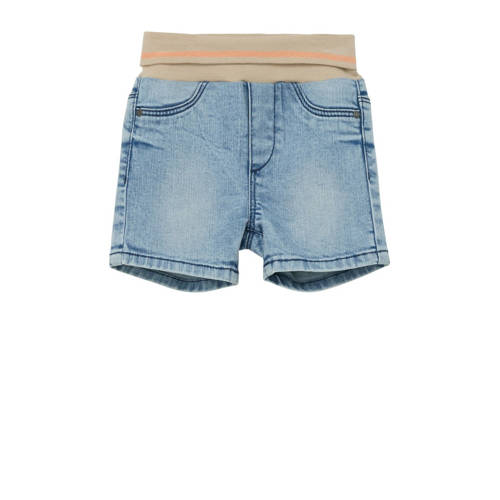 S.Oliver baby denim short lichtblauw Korte broek Jongens Stretchdenim Effen 92