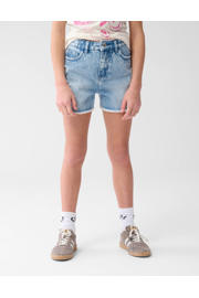 thumbnail: Shoeby high waist regular fit denim short bleached