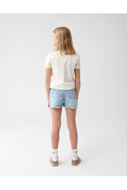 thumbnail: Shoeby high waist regular fit denim short bleached