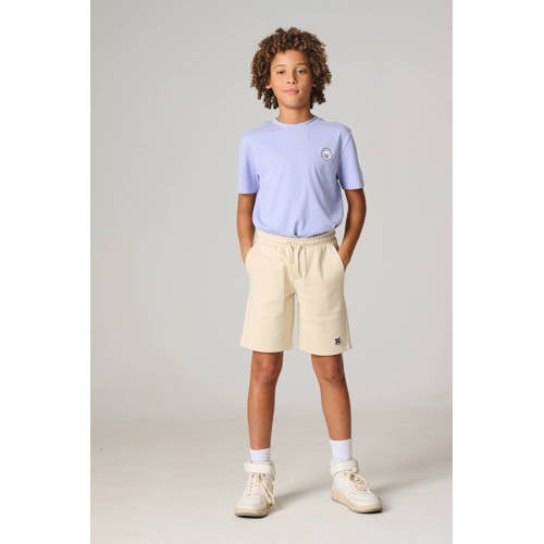 Shoeby sweatshort zand Bruin Jongens Katoen Effen 98 104