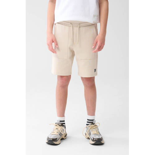 Shoeby sweatshort zand Bruin Jongens Katoen Effen 98 104