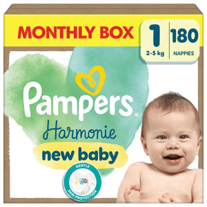 Maat 1 maandbox - 180 luiers, 2kg-5kg