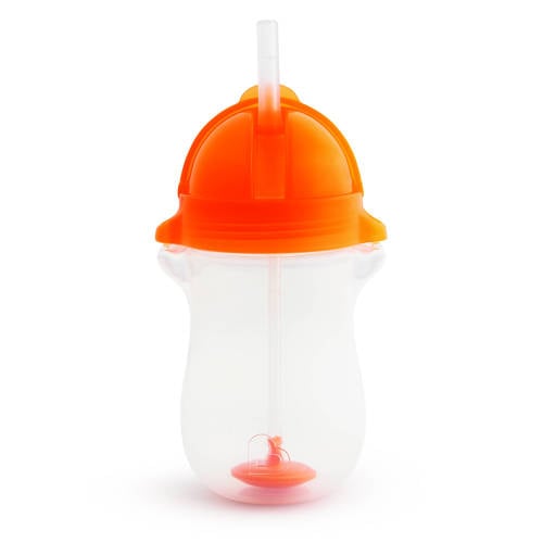 Munchkin Click Lock Tip & Sip Straw Cup Big drinkbeker orange