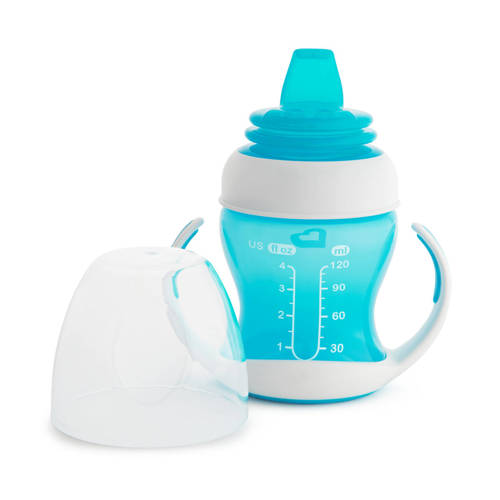 Munchkin Gentle first cup overgangsbeker  anti lek blauw Drinkbeker