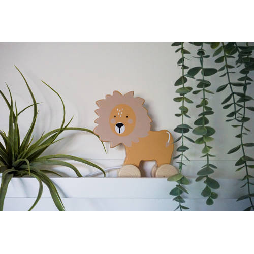 Tryco Wooden Lion Pull-Along Toy Speeltje | Speeltje van