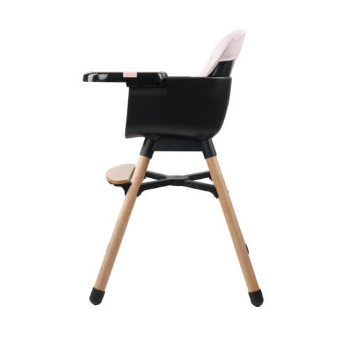 Ding Wooden High Chair Daily Pink Kinderstoel | Kinderstoel van