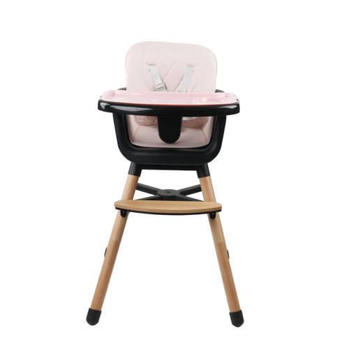 Ding Wooden High Chair - Daily - Pink Kinderstoel | Kinderstoel van Ding