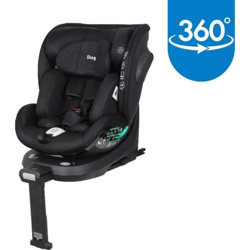 Ding Fynn Black 40-150cm 360° i-Size autostoel | Autostoel van