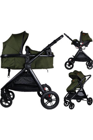 3-in-1 Stroller Liam Black/Forest Green