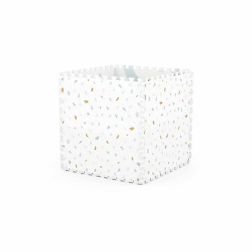 Play&Go EEVAA 2-in-1 omkeerbare puzzel speelmat en opbergdoos Village Terrazzo (120x180cm 6 tegels) Speelkleed