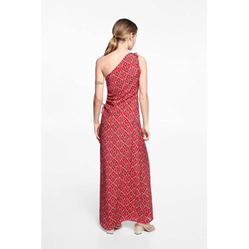 Mango Kids maxi jurk met all over print Meisjes Polyester One shoulder 172(L)