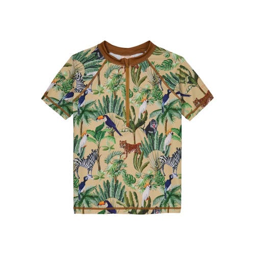 Claesen's UV T-shirt bruin UV shirt Jongens/Meisjes Polyester Ronde hals - 104-110