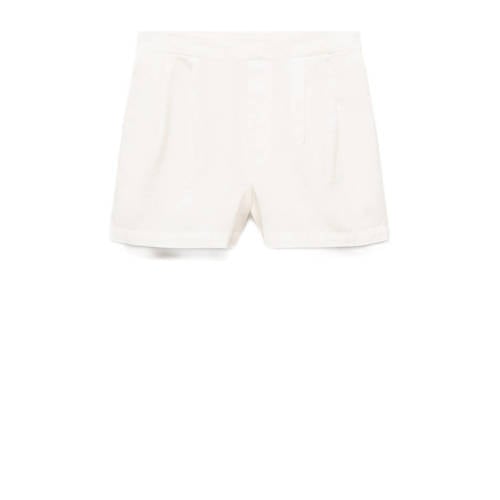 Mango Kids chino short wit Korte broek Meisjes Katoen Effen 152(XXS)