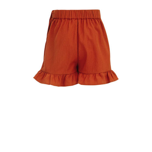 WE Fashion effen skort Rok Bruin Meisjes Polyester Effen 146 152