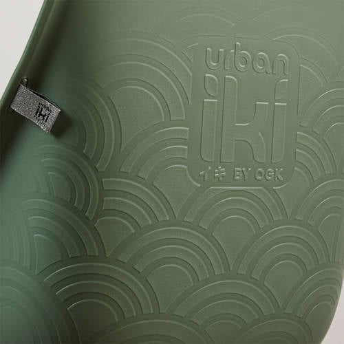 Urban Iki Ta-Ke fietsstoeltje achter Icho Green Bincho Black Groen