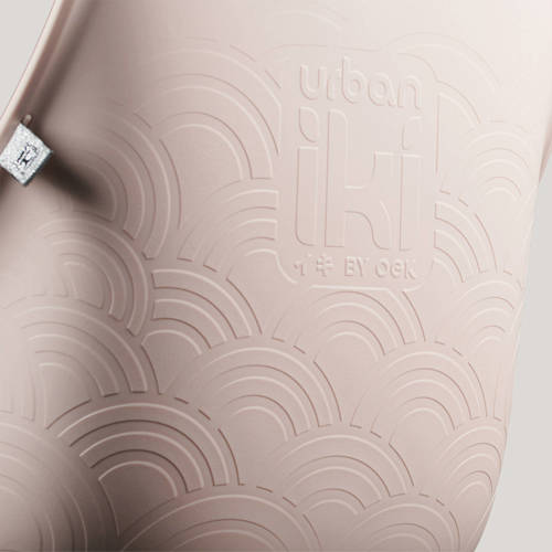 Urban Iki Ta—ke fietsstoeltje voor Sakura Pink Kurumi Brown Roze