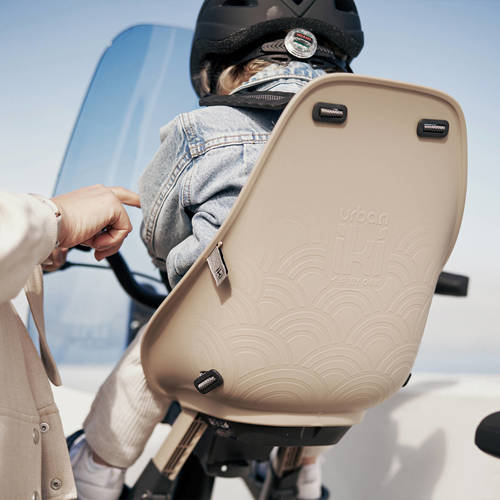 Urban Iki Ta-Ke fietsstoeltje voor Inaho Beige Bincho Black