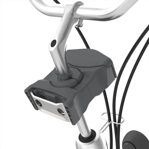 Urban Iki Ta—ke voorzitje Bincho Black Kurumi Brown + extra compact adapater Fietsstoeltje voor Bruin
