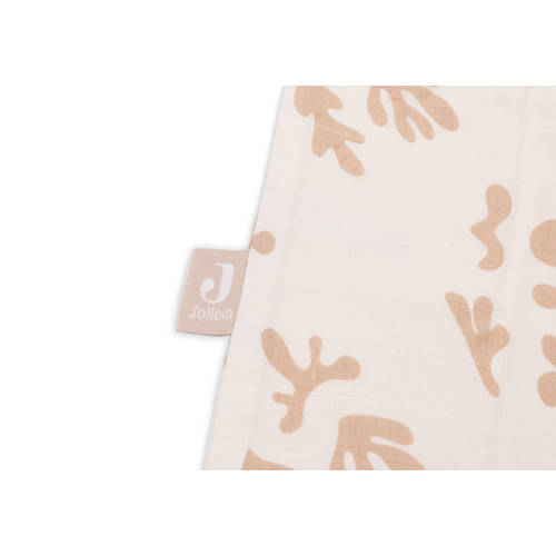 Jollein hydrofiele slaapzak Funky Biscuit Babyslaapzak Beige All over print 110 cm